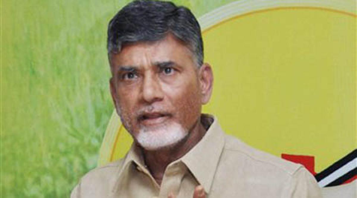 Photo: Dhoti clad Chandrababu at grandson Devaanshs mundan ceremony